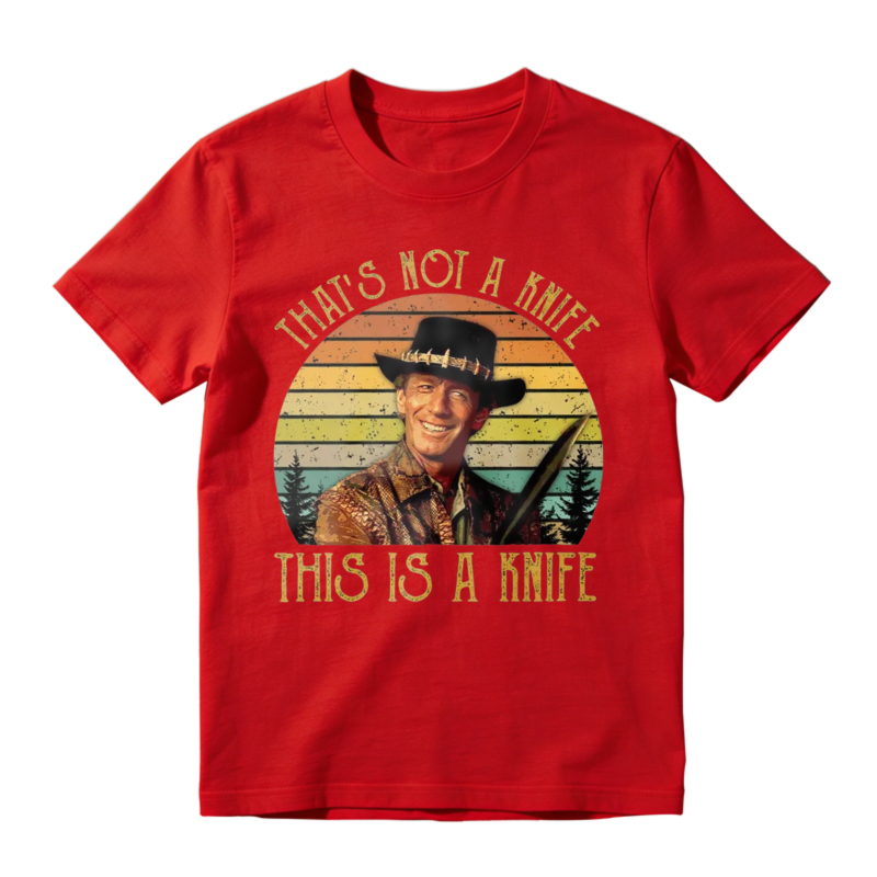 Thats Not A Knife This Is A Knife Vintage Retro Sunset Unisex Classic T-shirt