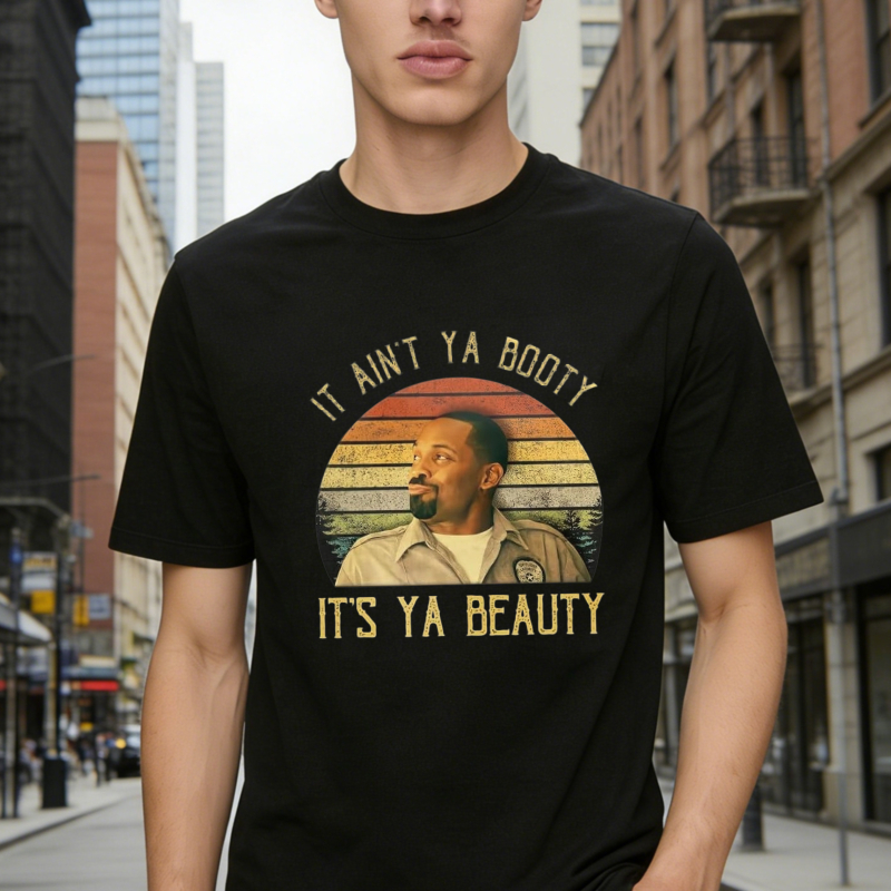 It Aint Ya Booty Its Ya Beauty Vintage Retro Sunset Unisex Classic T-shirt