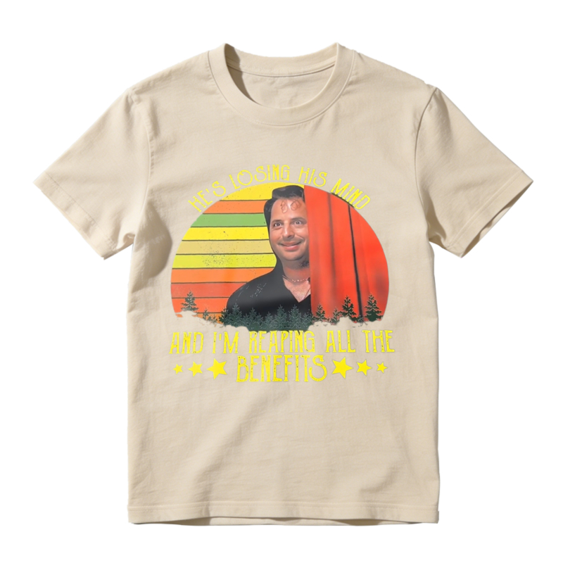 He S Losing His Mind And I M Reaping All The Benefits Retro Sunset Unisex Classic T-shirt