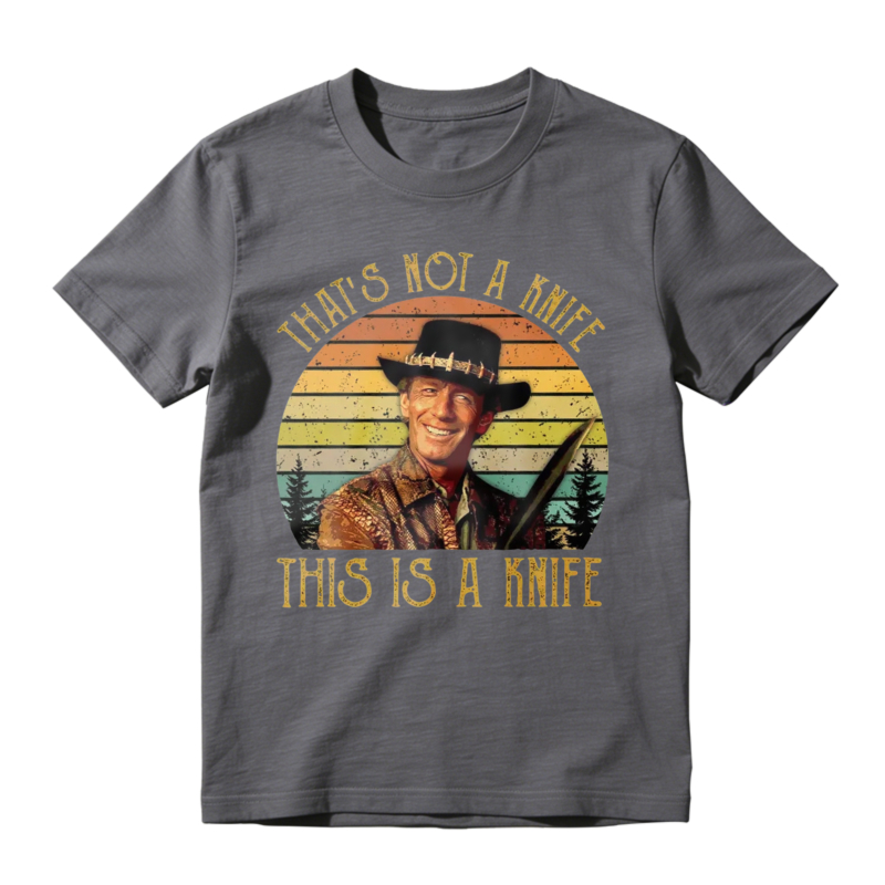 Thats Not A Knife This Is A Knife Vintage Retro Sunset Unisex Classic T-shirt