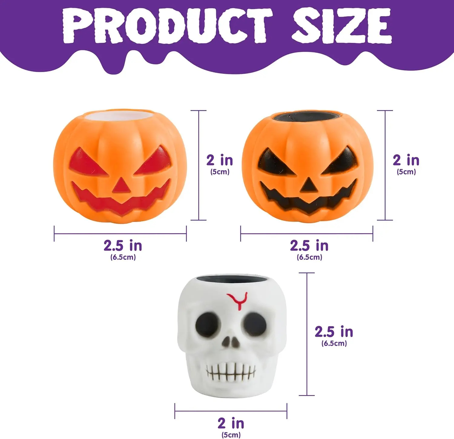 12 PCS Halloween Squishy Toys, Pumpkin Skeleton Squishy Toys for Halloween Party Favor Goodie Bag Fillers, Cute Squeeze Ghost Toy Stress Reliever Anxiety for Gift, Classroom Game Prizes