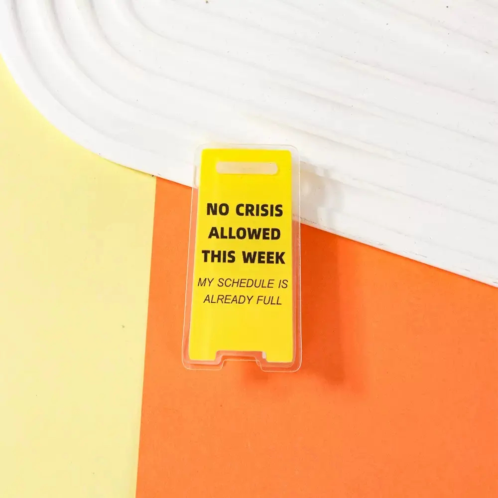 Funny Acrylic Desktop Warning Sign 10Pcs Desk Messages Clip Humor Gag Gift for Boss Employees Coworkers Office Classroom Home Waterproof Meme Sticker Adhesive Stickers Outdoor Fun DealsForYou
