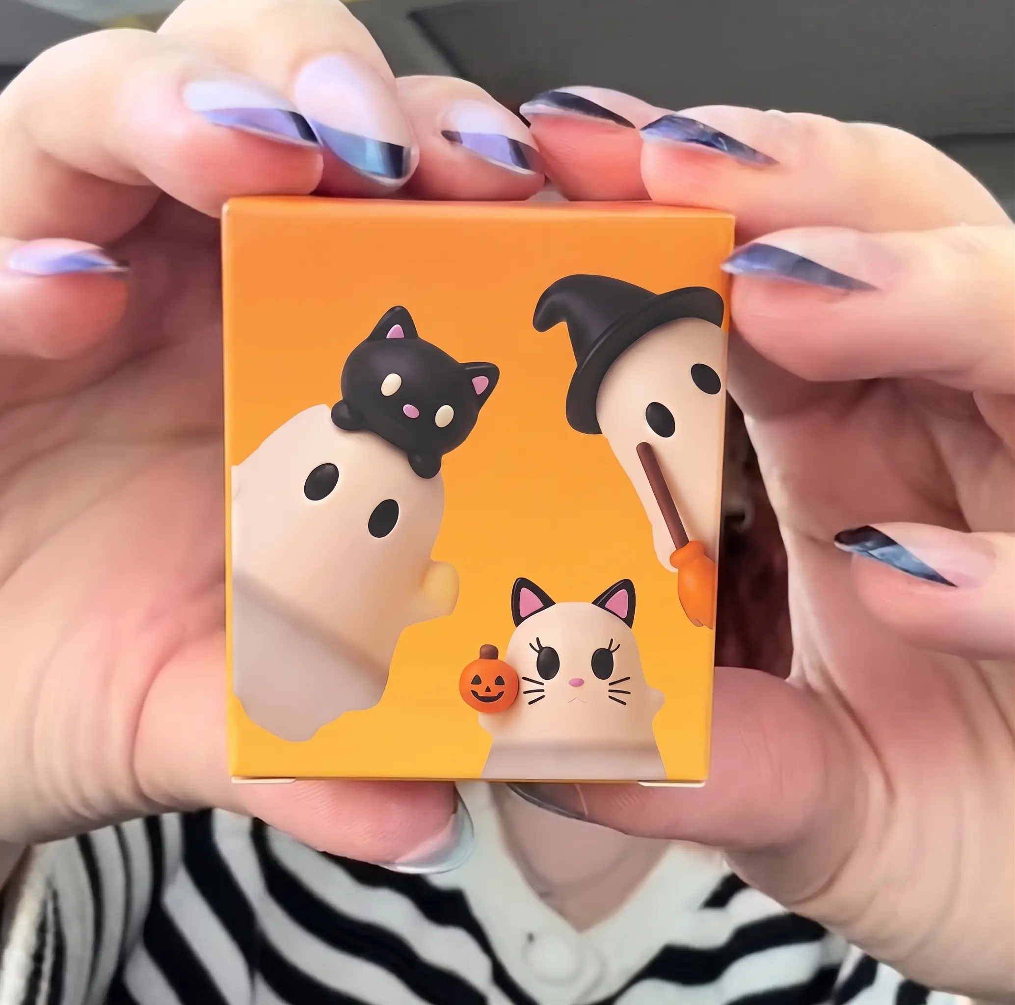3D 6-Pack Halloween Phone Charms, Spooky Ghost Pumpkin Bat Mini Figures, Faux Leather Peel & Stick Cell Phone Decorations, Cute Surprise Phone Accessories, Halloween Theme, Fall Sale
