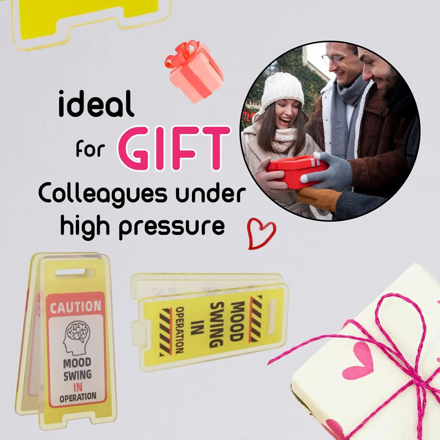 Funny Acrylic Desktop Warning Sign 10Pcs Desk Messages Clip Humor Gag Gift for Boss Employees Coworkers Office Classroom Home Waterproof Meme Sticker Adhesive Stickers Outdoor Fun DealsForYou