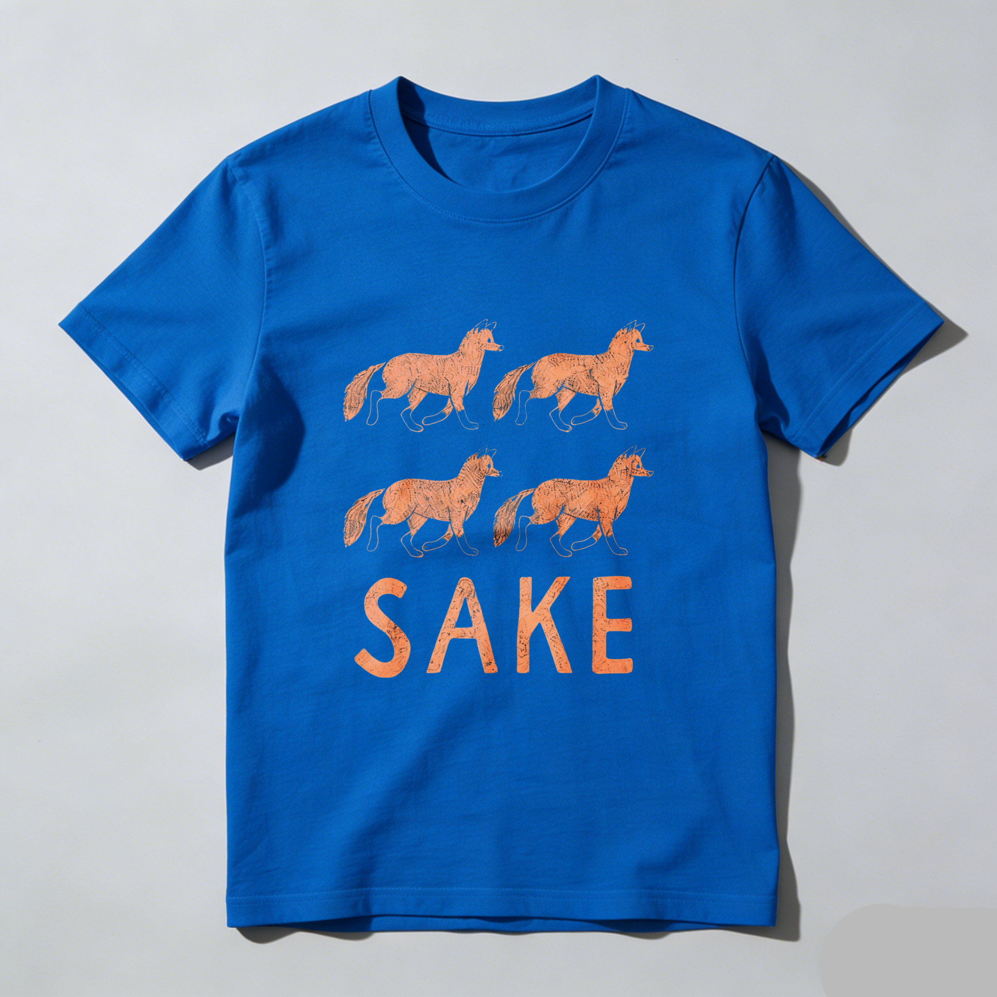 Sake Horse Graphic T Shirt Black Cotton Unisex Casual Wear