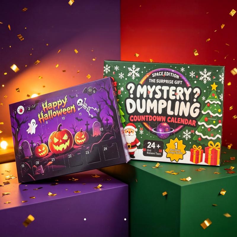 Christmas Squishy Advent Calendar Bundle | Halloween & Holiday Fidget Toy Countdown Calendars, 24 Surprise Squishies Each Christmas Squishy Advent Calendar Bundle | Halloween & Holiday Fidget Toy Countdown Calendars, 24 Surprise Squishies Each