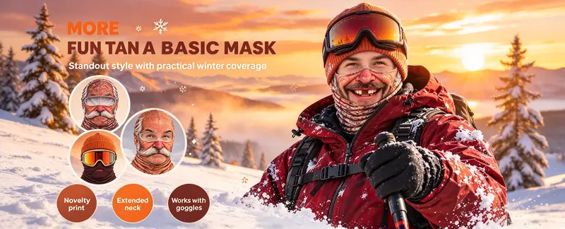 Funny Realistic 3D Printed Ski Mask - Full Face Winter Balaclava for Elderly, Festive & Party Masks Accessory Funny Realistic 3D Printed Ski Mask - Full Face Winter Balaclava for Elderly, Festive & Party Masks Accessory