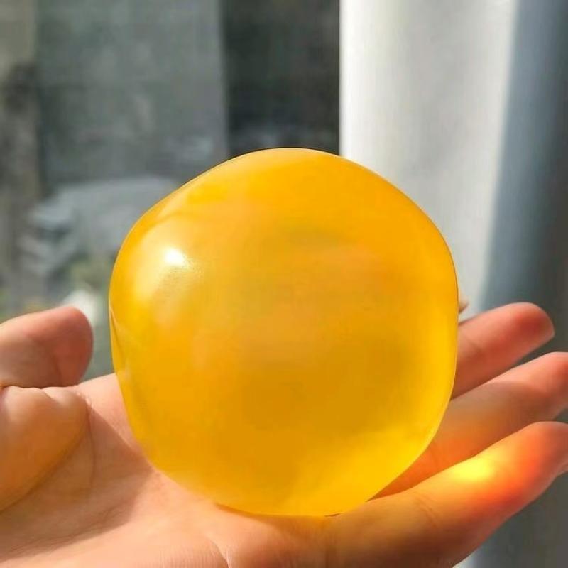 1 Count Stress Ball,Shapeable No Rebound Stress Relief Ball Coconut Oil Handmade Squeezing Ball, Anxiety Relief Toy, Fidget Toy, Fidget Squeeze