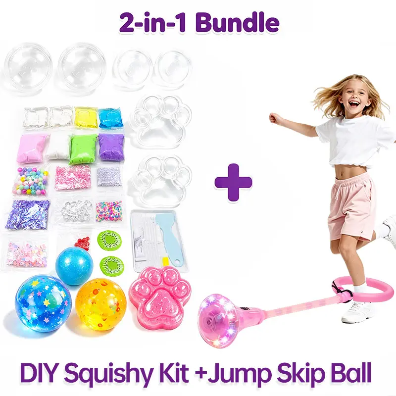 Kawaii DIY Cat Paw Squishy Kit - Super Soft Mochi Texture, Squishies Toys, Relaxing ASMR Stress Relief, Fidget Slime & Squishy Toys, Cool Gifts for Kids, Creative Play Vacation Craft Activity, Handmade Room Decor