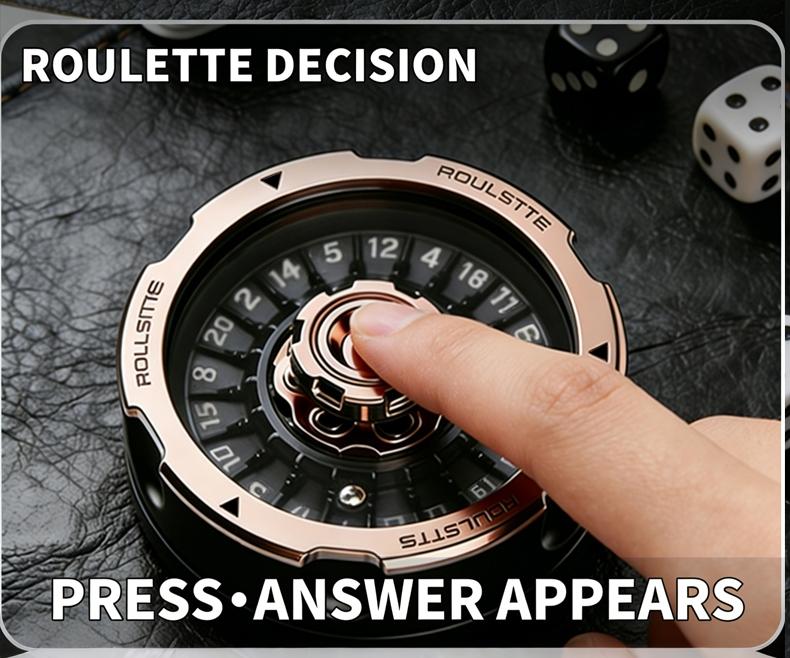 Single Piece D20 Lucky Wheel, Edc Metal Mechanical Finger Spinner Toy, Smooth Rotation Stress Relief, Portable Cool Accessory for Adults, Stress Relief Gadget