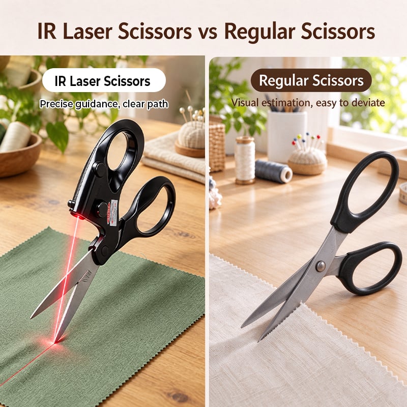 Infrared Laser Guided Scissors
