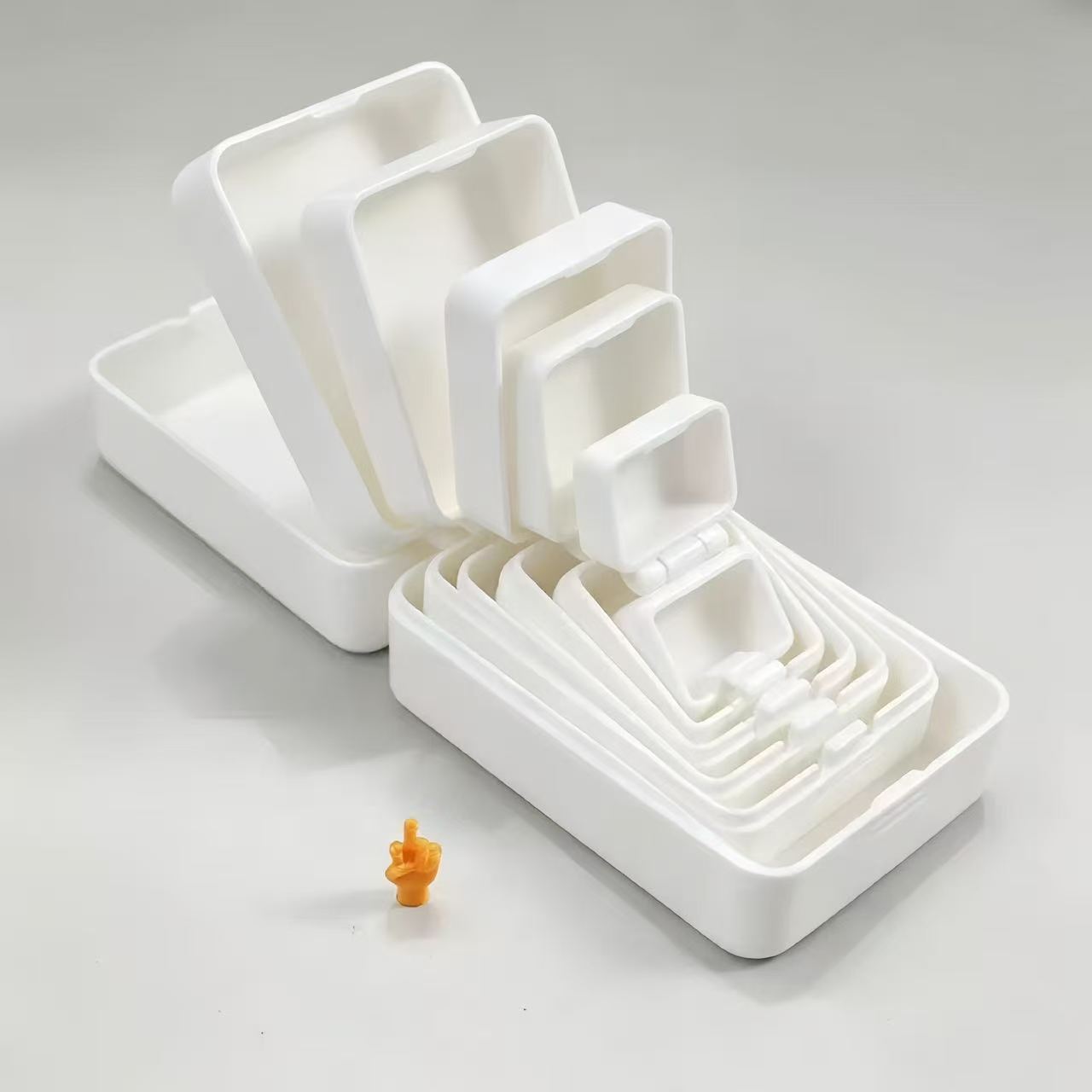 Plastic Multi-Layer Nesting Surprise Gift Box - 3D Print Novelty Prank Container for Adults, Funny Unboxing Experience for Halloween, Birthday Gifting