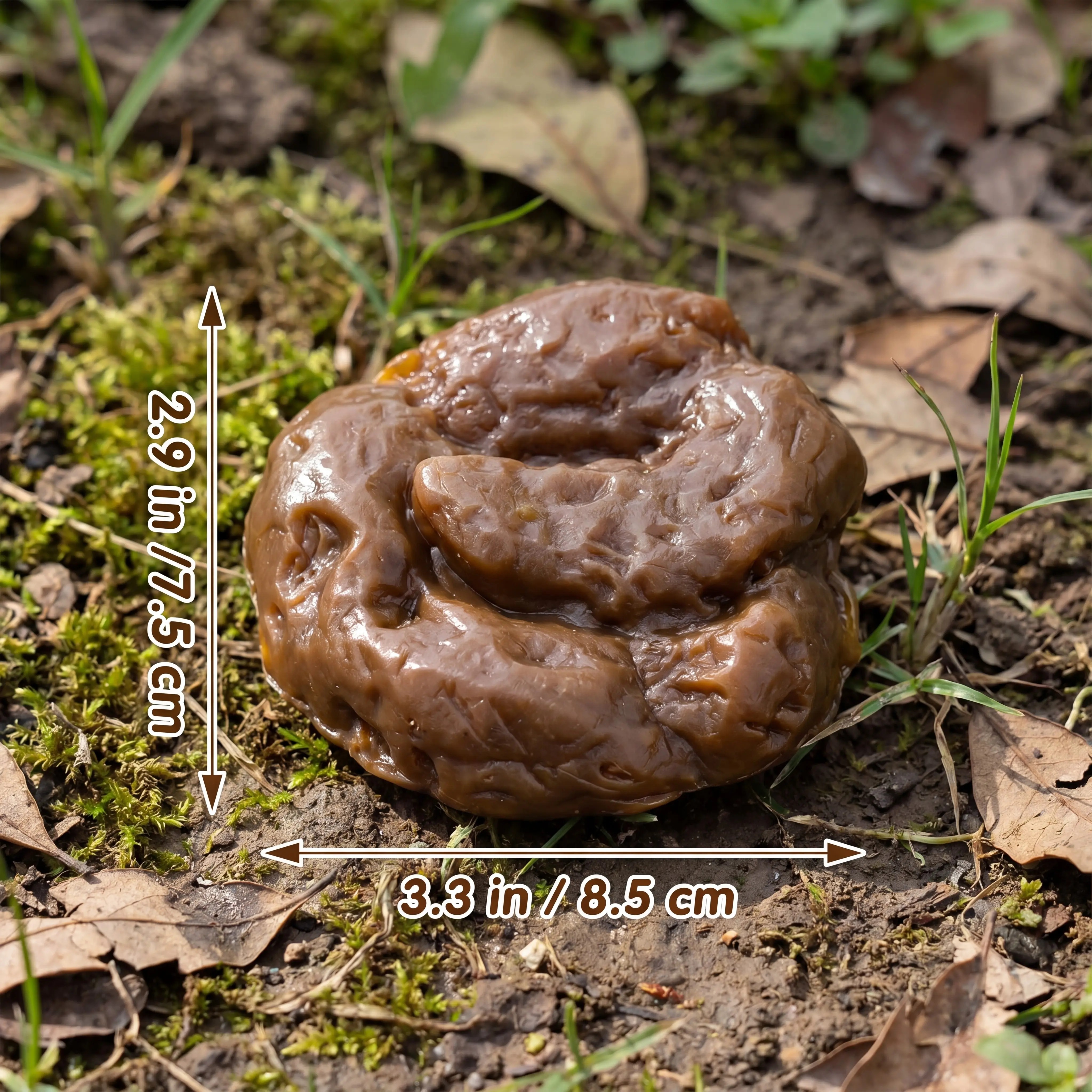Fake Poop 7/8 Pcs Realistic Prank Poop Props Brown Soft Poop Fun Party Supplies Prank Games with Friends Family Classmates Fake Turd Gifts Perfect for Office Pranks Pet Pranks Birthday Funny Gift for Father's Day
