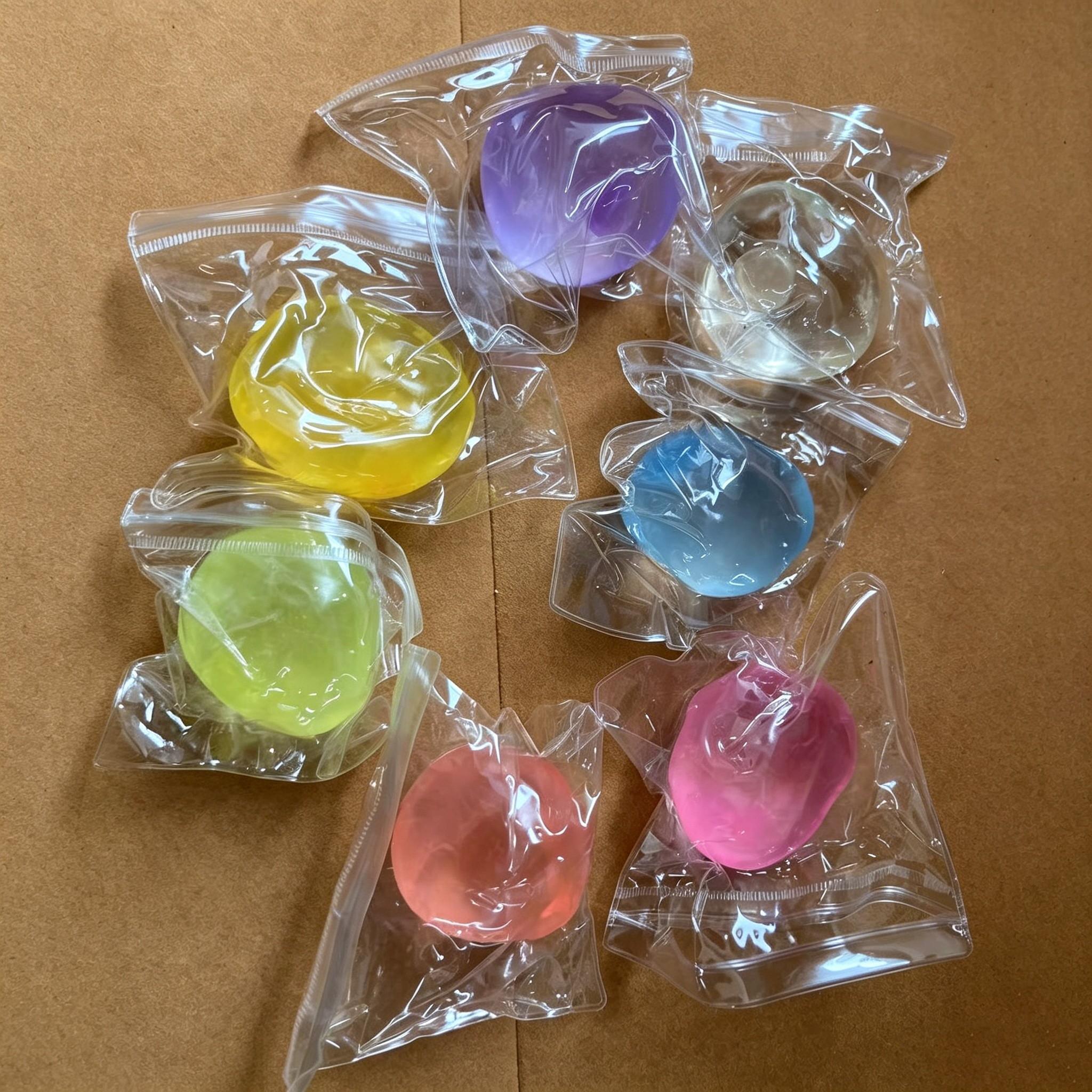 1 Count Stress Ball,Shapeable No Rebound Stress Relief Ball Coconut Oil Handmade Squeezing Ball, Anxiety Relief Toy, Fidget Toy, Fidget Squeeze