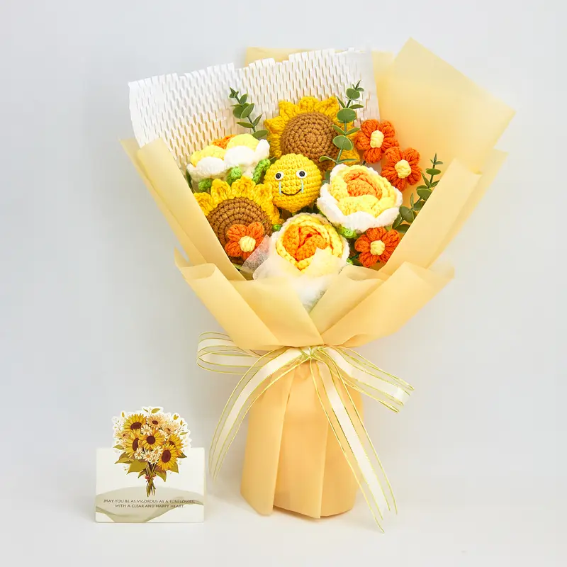 Handmade Crochet Flowers Bouquet Halloween Gift Pumpkin Ghost Bouquet Halloween Decor Gift for Her Friend Gift Forever Flowers Handmade Halloween Decoration