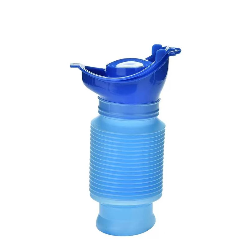 3 Pcs Portable Urinal for Men Women, Spill Proof Travel Emergency Urinal Bottle, Leak-Proof Collapsible Urinals, Personal Car Pee Bottle for Camping, Road Trips, Drivers, Seniors, Kids