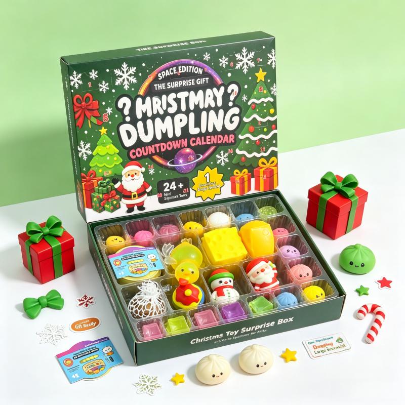 Christmas Squishy Advent Calendar Bundle | Halloween & Holiday Fidget Toy Countdown Calendars, 24 Surprise Squishies Each Christmas Squishy Advent Calendar Bundle | Halloween & Holiday Fidget Toy Countdown Calendars, 24 Surprise Squishies Each