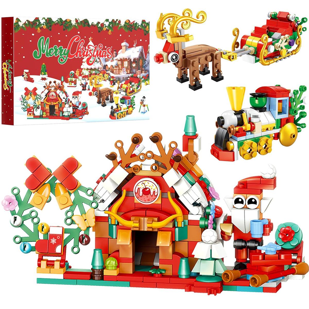 Christmas Advent Calendar Building Blocks | 24 Days Countdown Blind Box, 24-in-1 Xmas Bricks Kit, Santa & Christmas Tree Building Toy, Kids Holiday Gift Christmas Advent Calendar Building Blocks | 24 Days Countdown Blind Box, 24-in-1 Xmas Bricks Kit, Santa & Christmas Tree Building Toy, Kids Holiday Gift