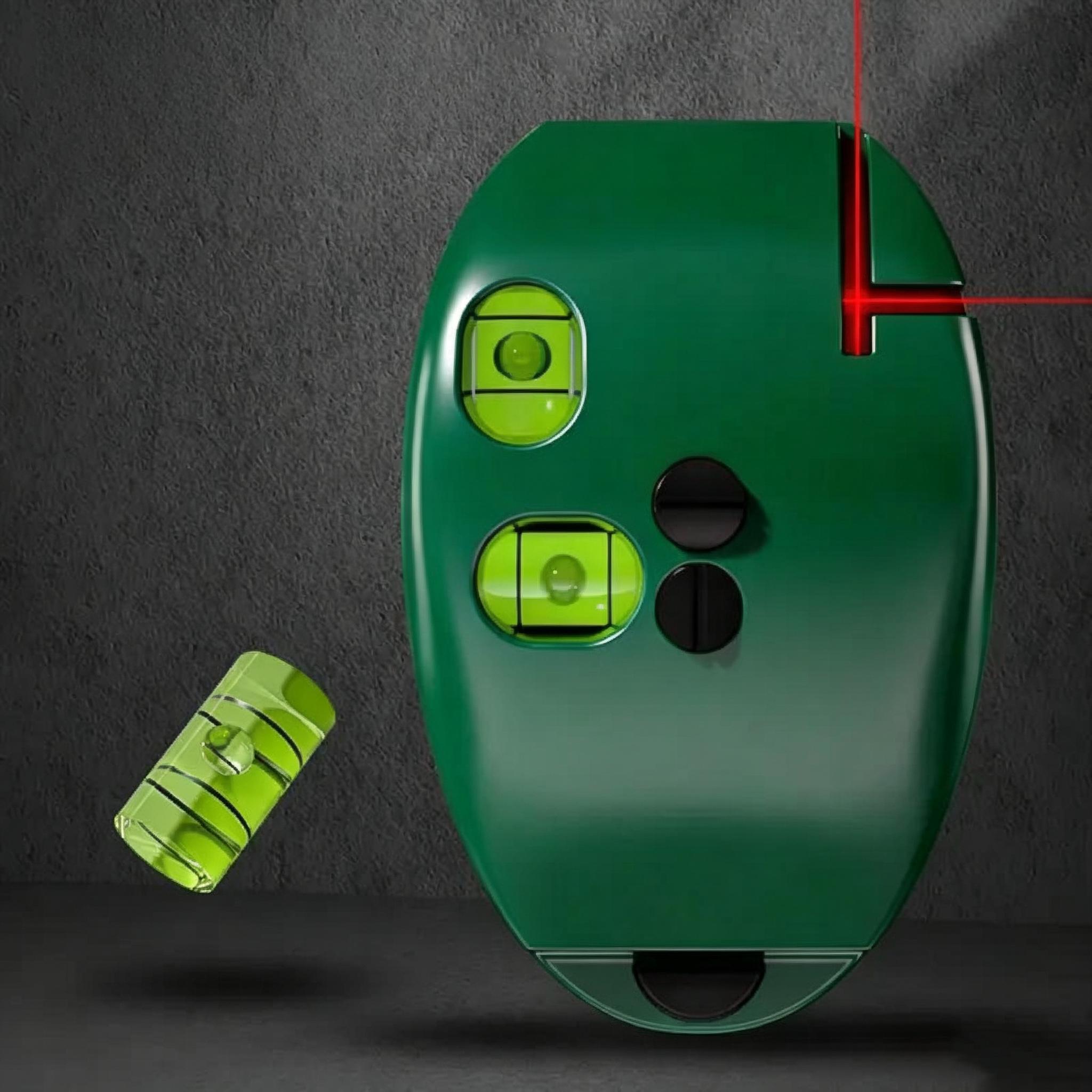 90 Degree Electronic Red Light Scale Red Light Level Green Light Level Self-leveling Parallel Line Parallel Line Suitable for Construction Portable