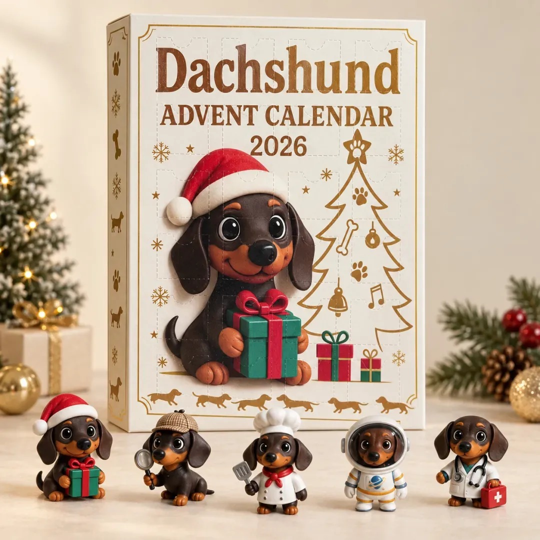 🐾 Dachshund Advent Calendar – 24 Days of Adorable Puppy Surprises