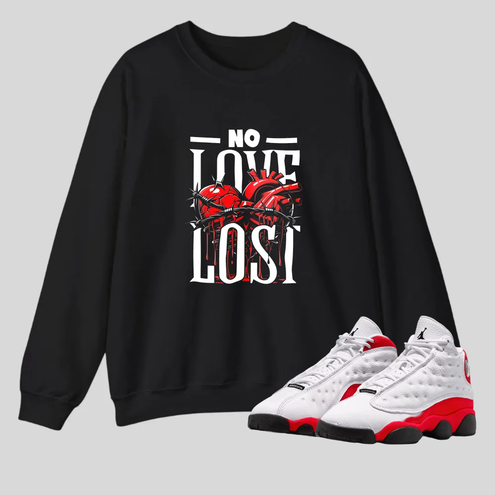 No Love Lost Heart Design tshirt 100% cotton