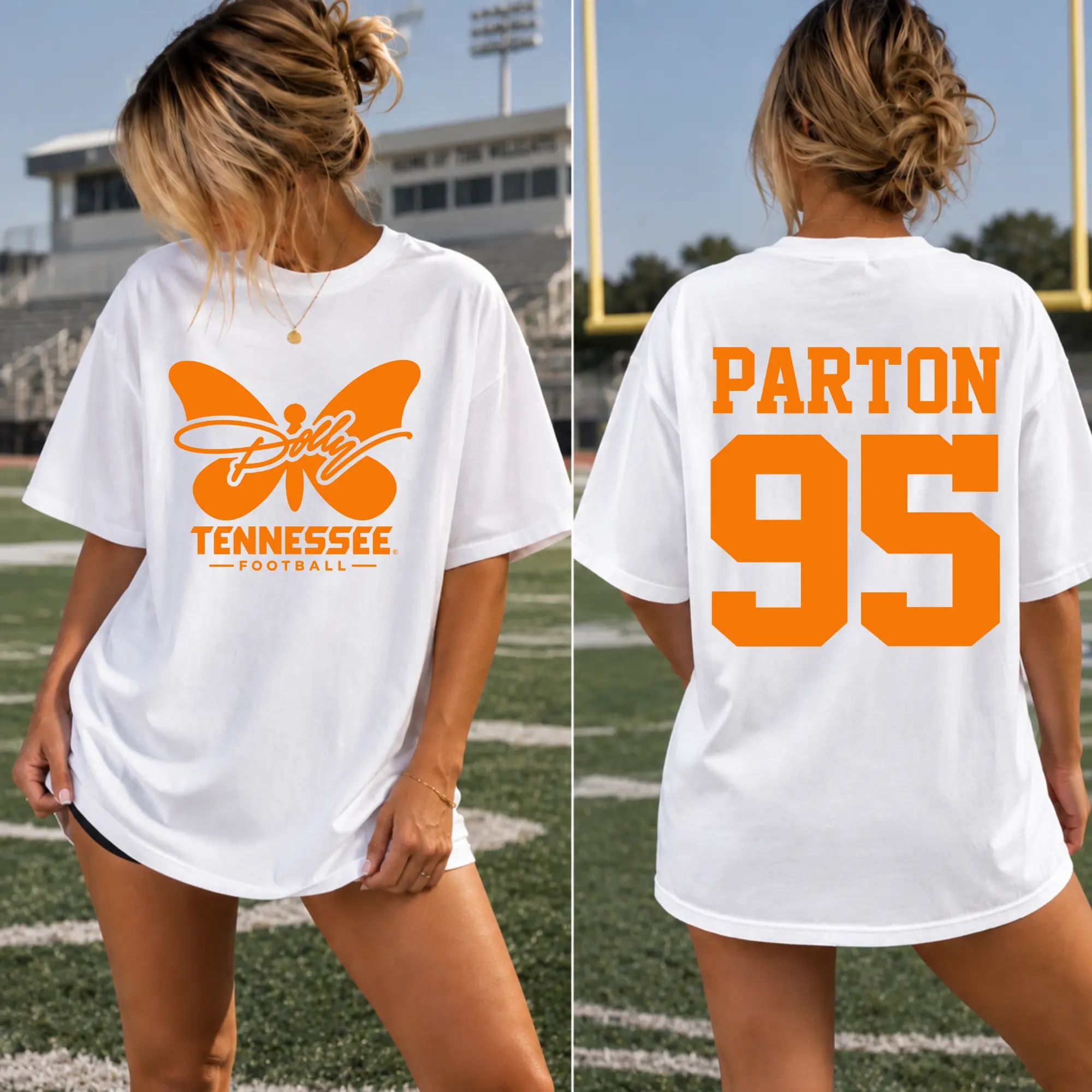 Parton 95 Tennessee Football Inspired Country Music Fan T-shirt