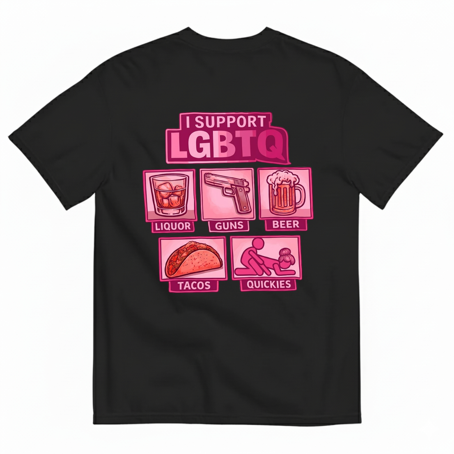 I SUPPORT LGBTQ T-SHIRT