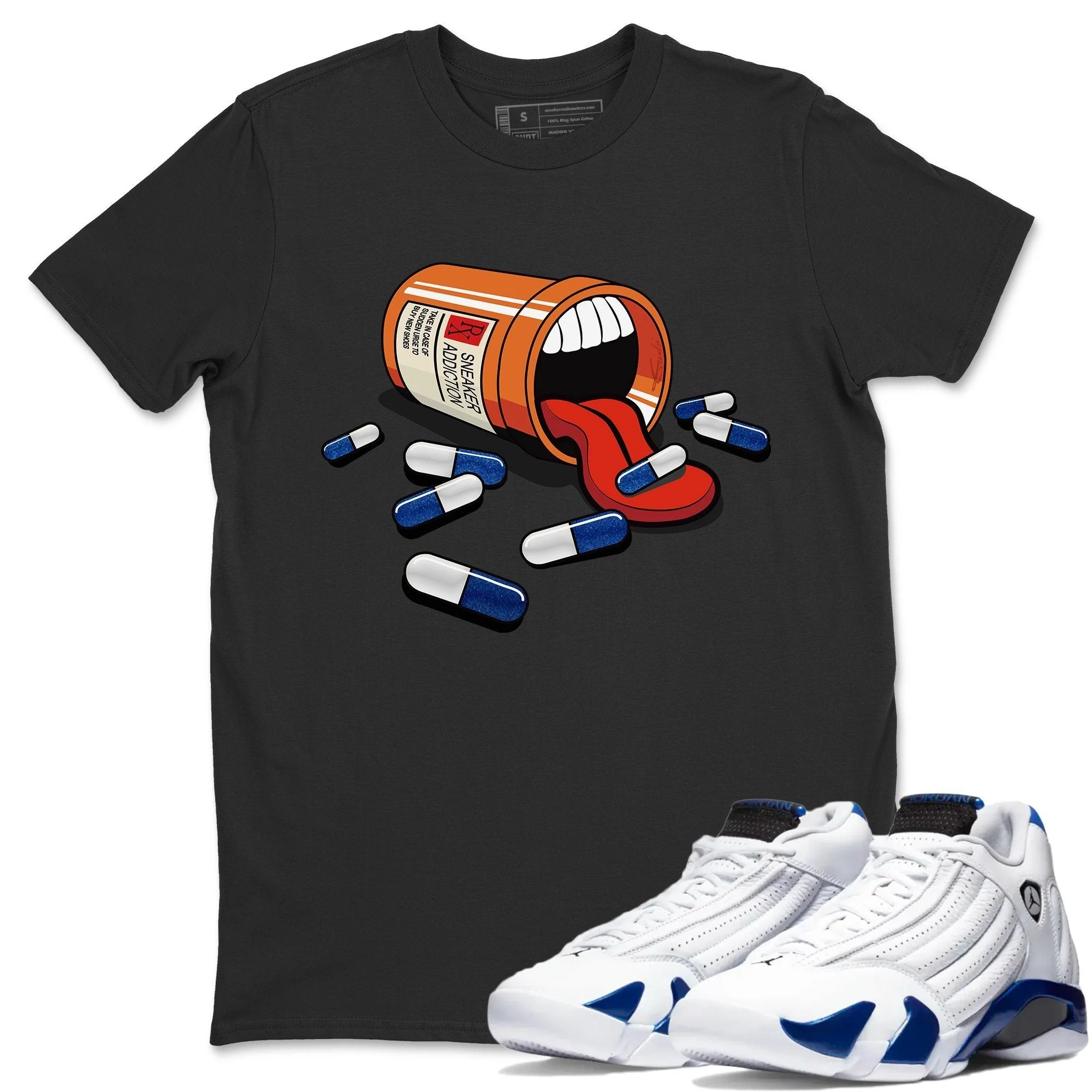 Sneaker Addiction Unisex Tops - Air Jordan 14 Hyper Royal