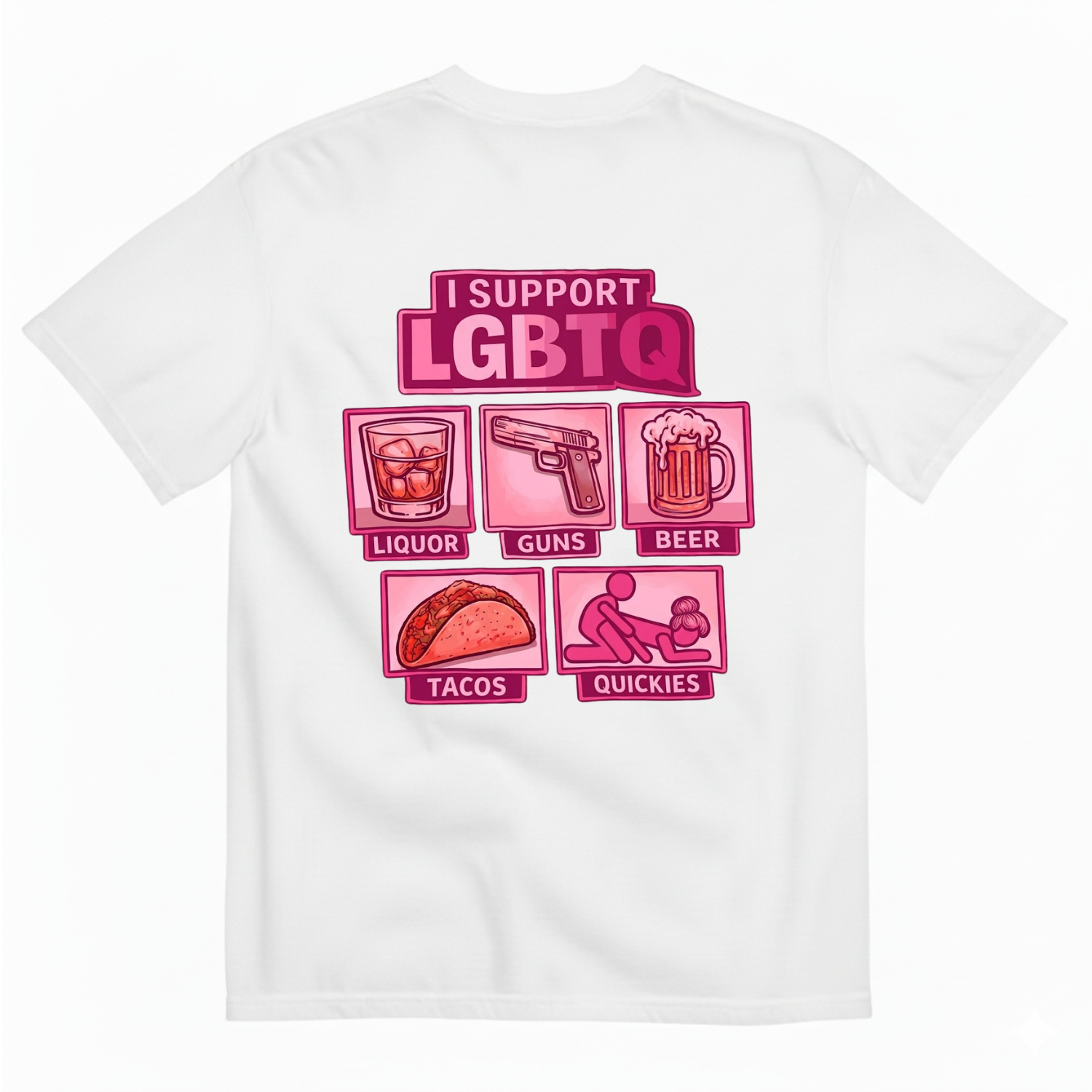 I SUPPORT LGBTQ T-SHIRT