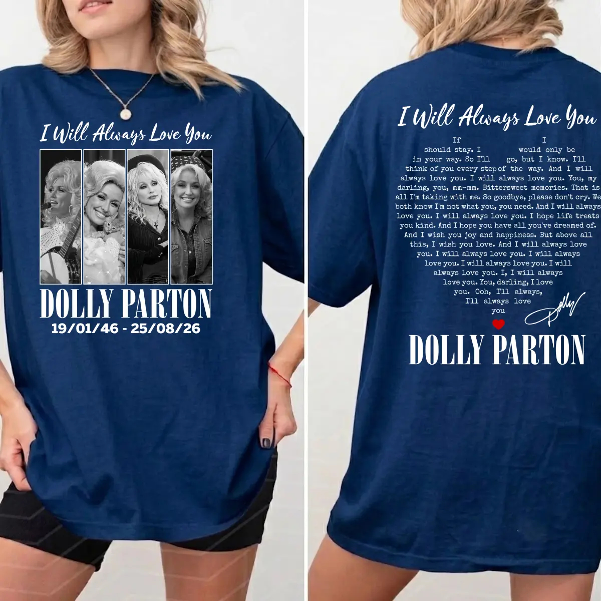  I Will Always Love You T-Shirt, Country Music Legend Graphic Tee, Unisex Fan Gift