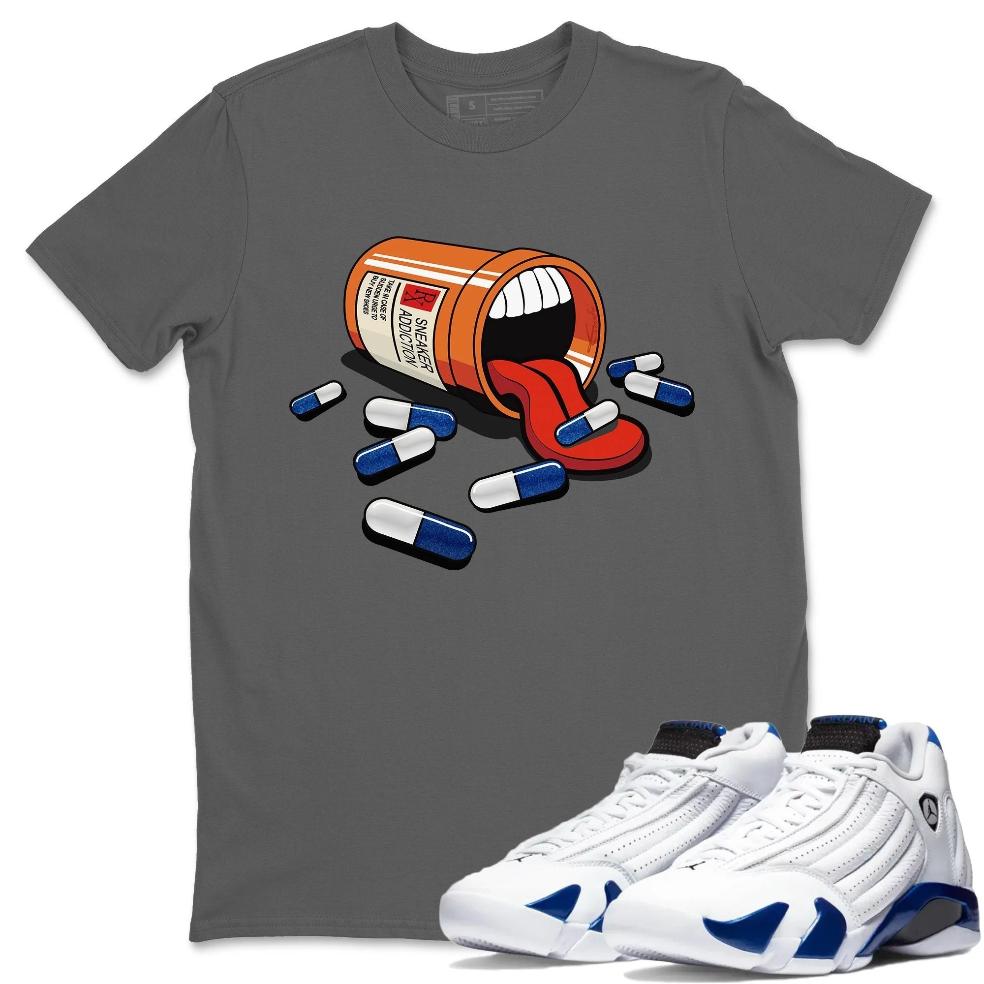 Sneaker Addiction Unisex Tops - Air Jordan 14 Hyper Royal