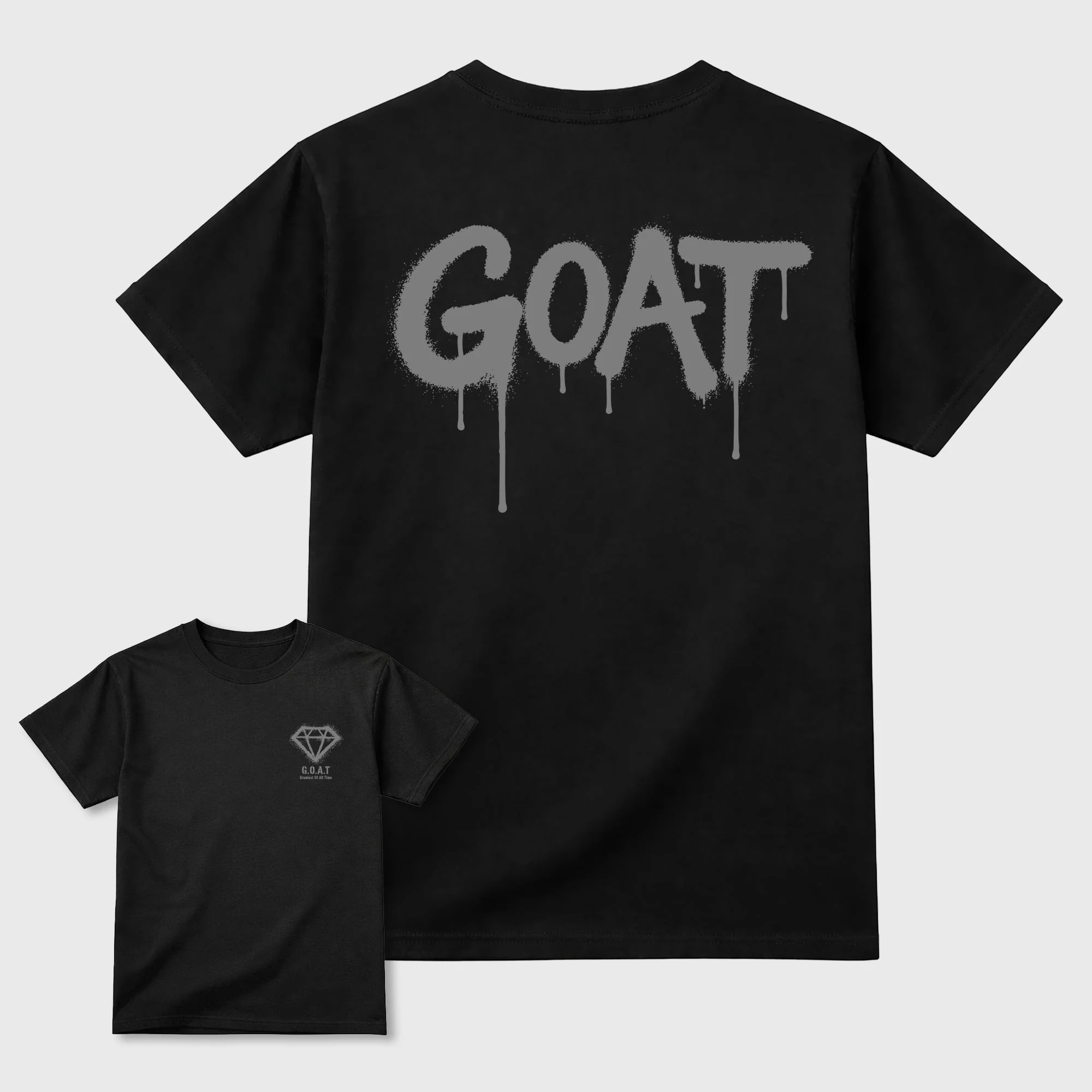 Diamond Goat TEEWAVO Sneaker Tees - Air Jordan 5 Wolf Grey