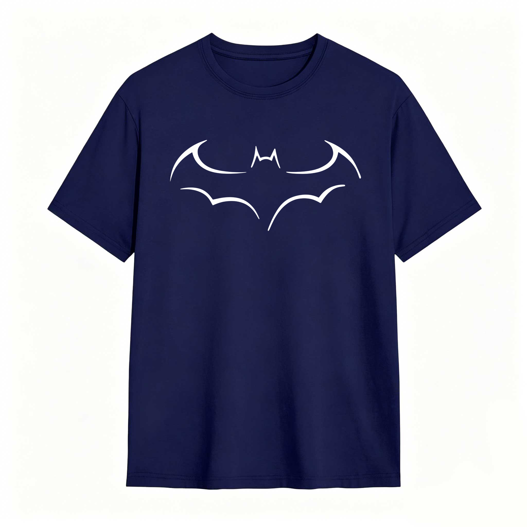 Fashion bat print Unisex sleeve T-shirt