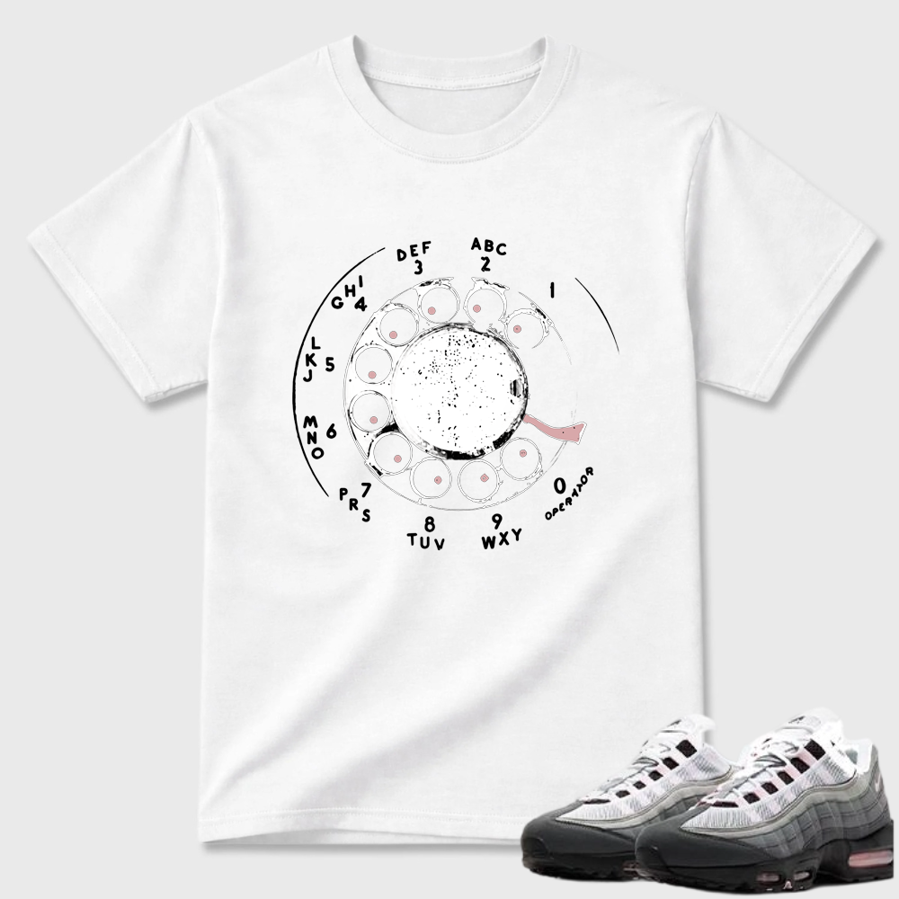 Rotary Phone Dial Graphic Air Max 95 Minimal Tee