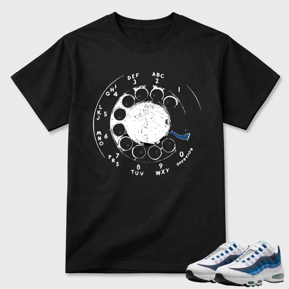 Rotary Phone Dial Graphic Air Max 95 Minimal Tee