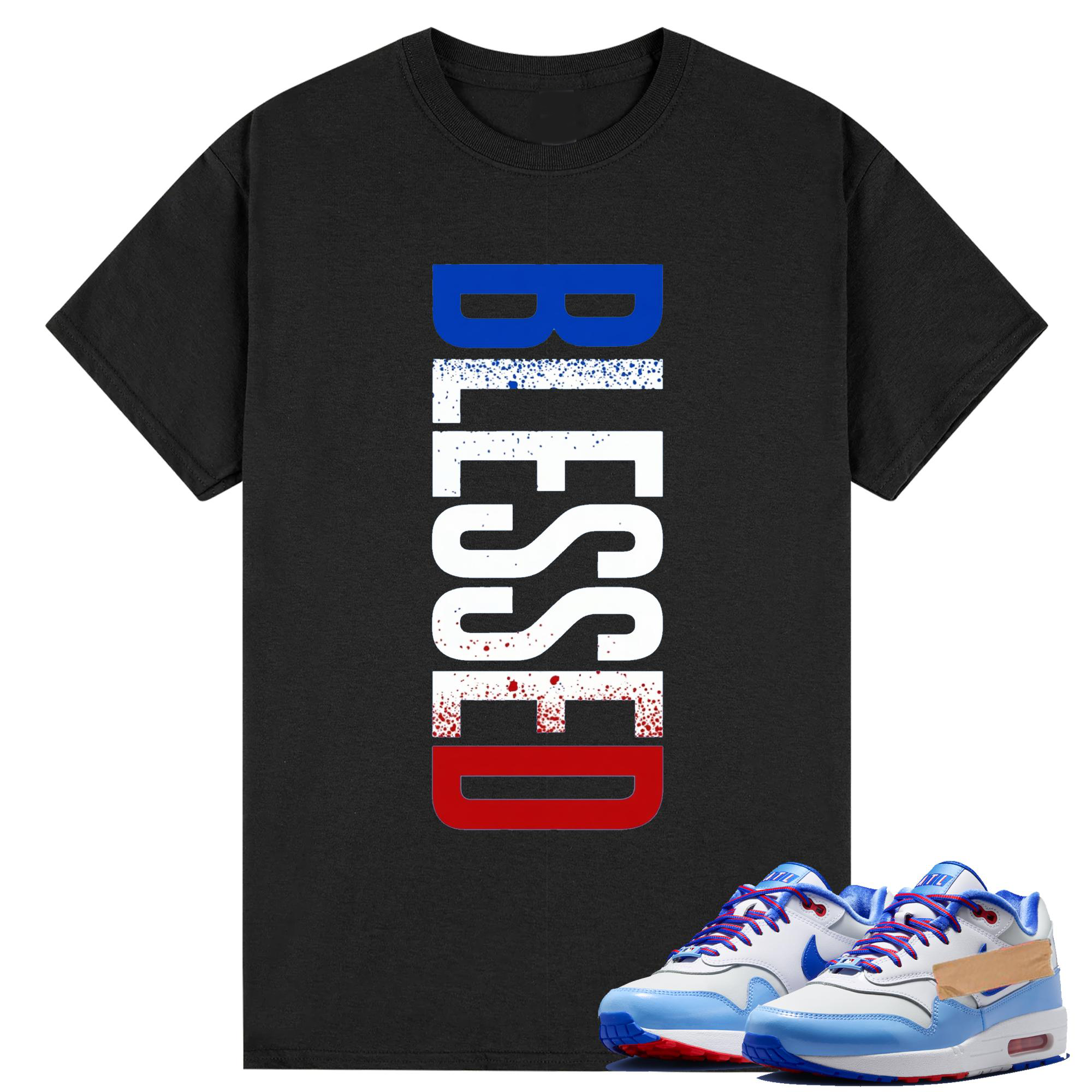 BLESSED Shirt to Match AM1 Atlanta Baseball