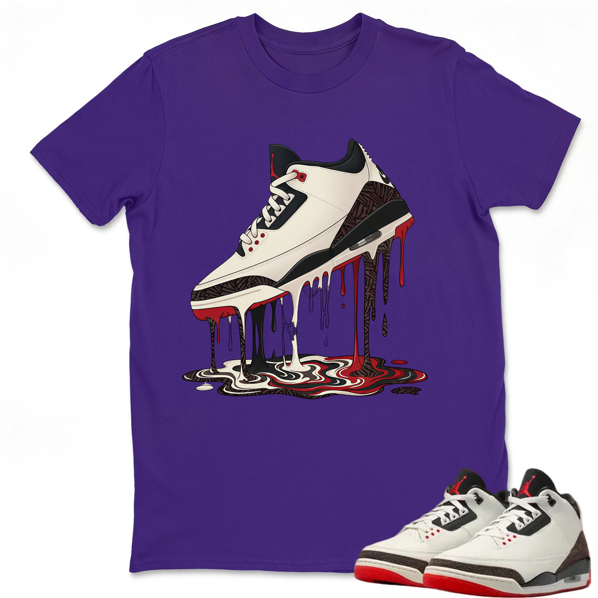 Dripping Shoe Shirt To Match Jordan 3 World's Best Dad