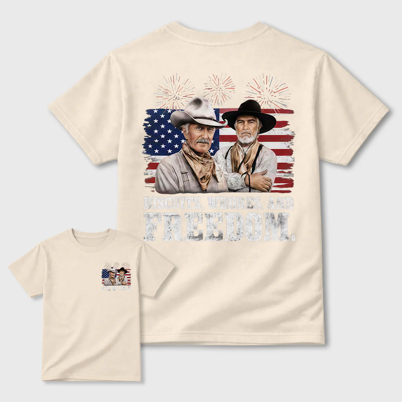4th of July Biscuits, Whores, and Freedom T-Shirt