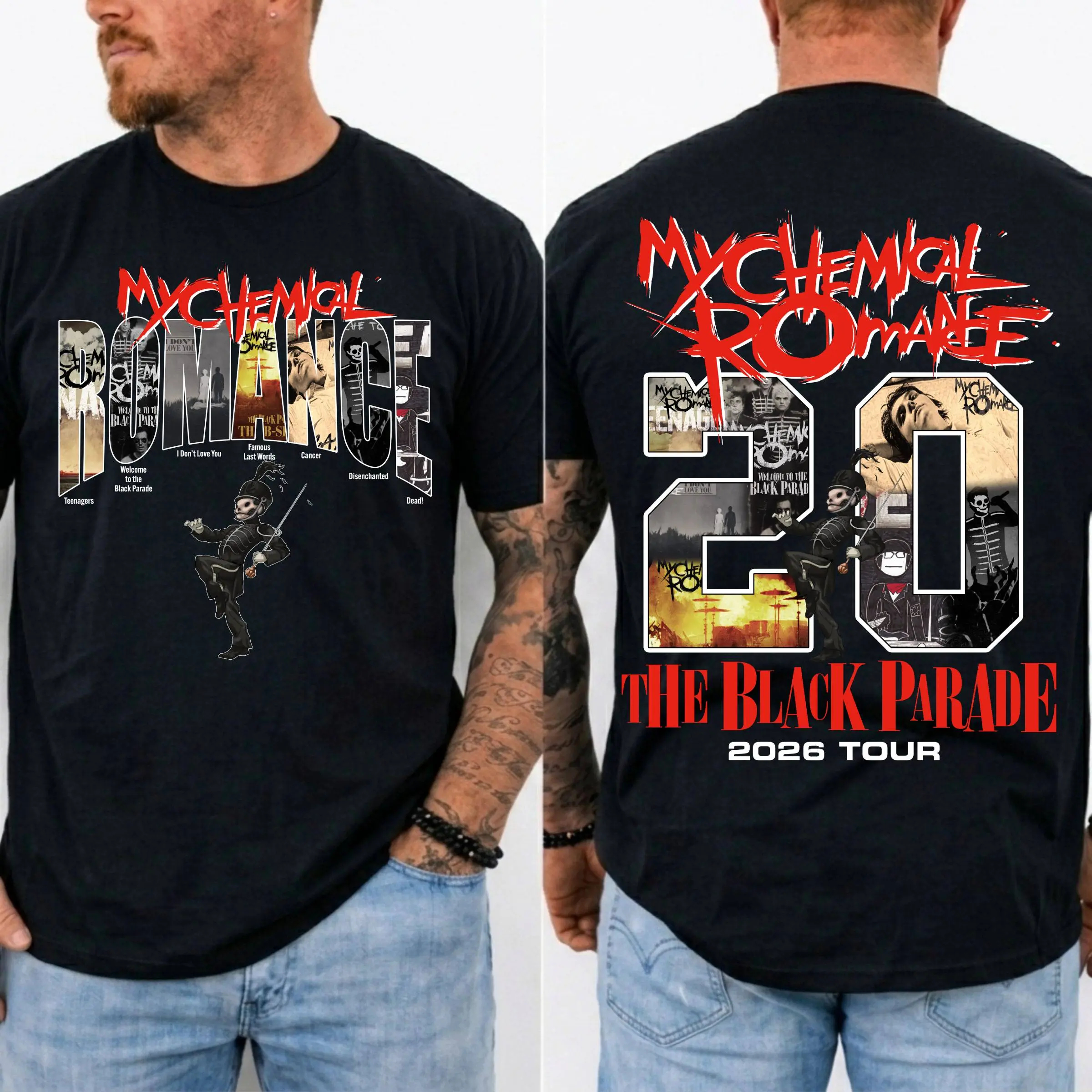 MCR Retro Rock Band Graphic Tee