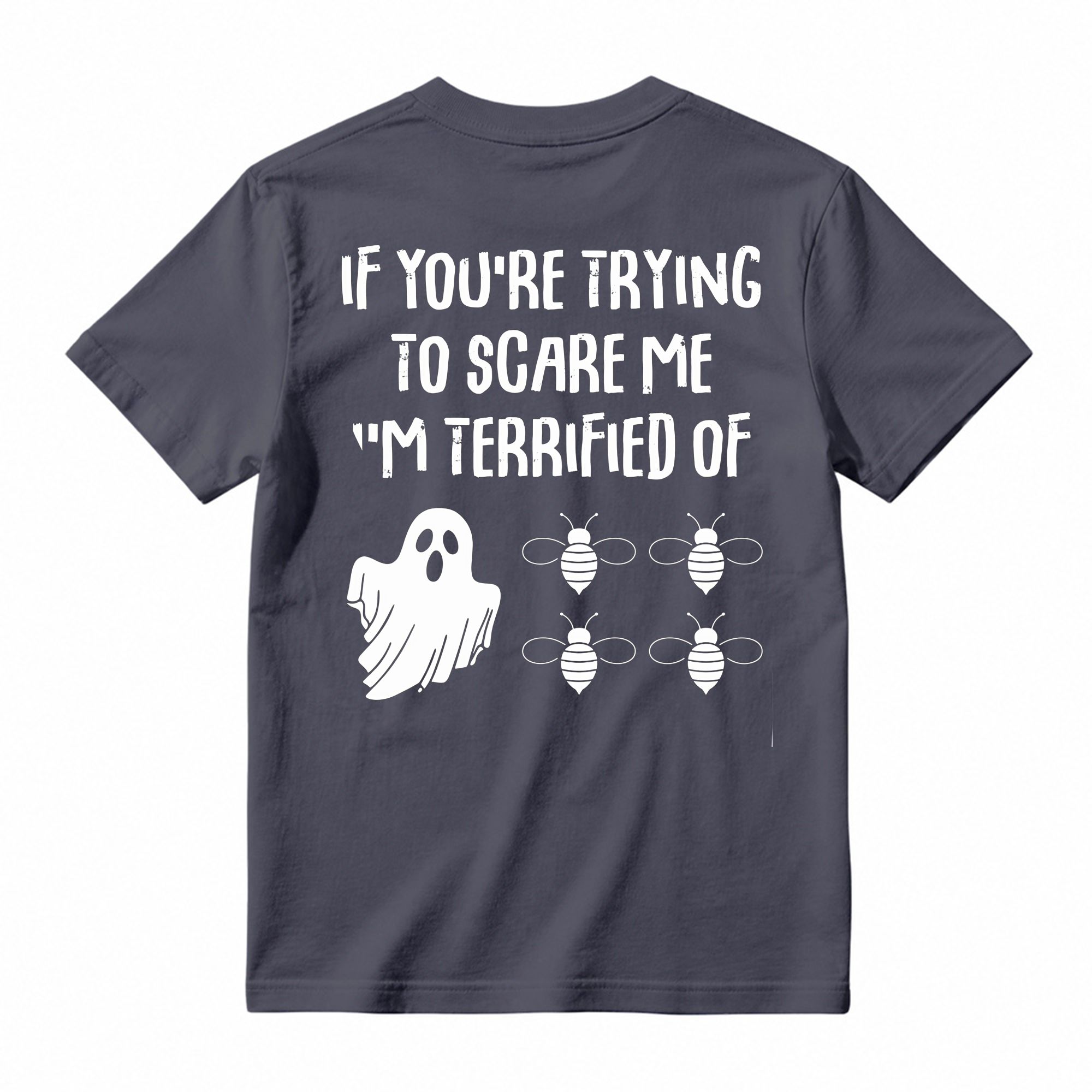 Funny Halloween Ghost Bee T Shirt