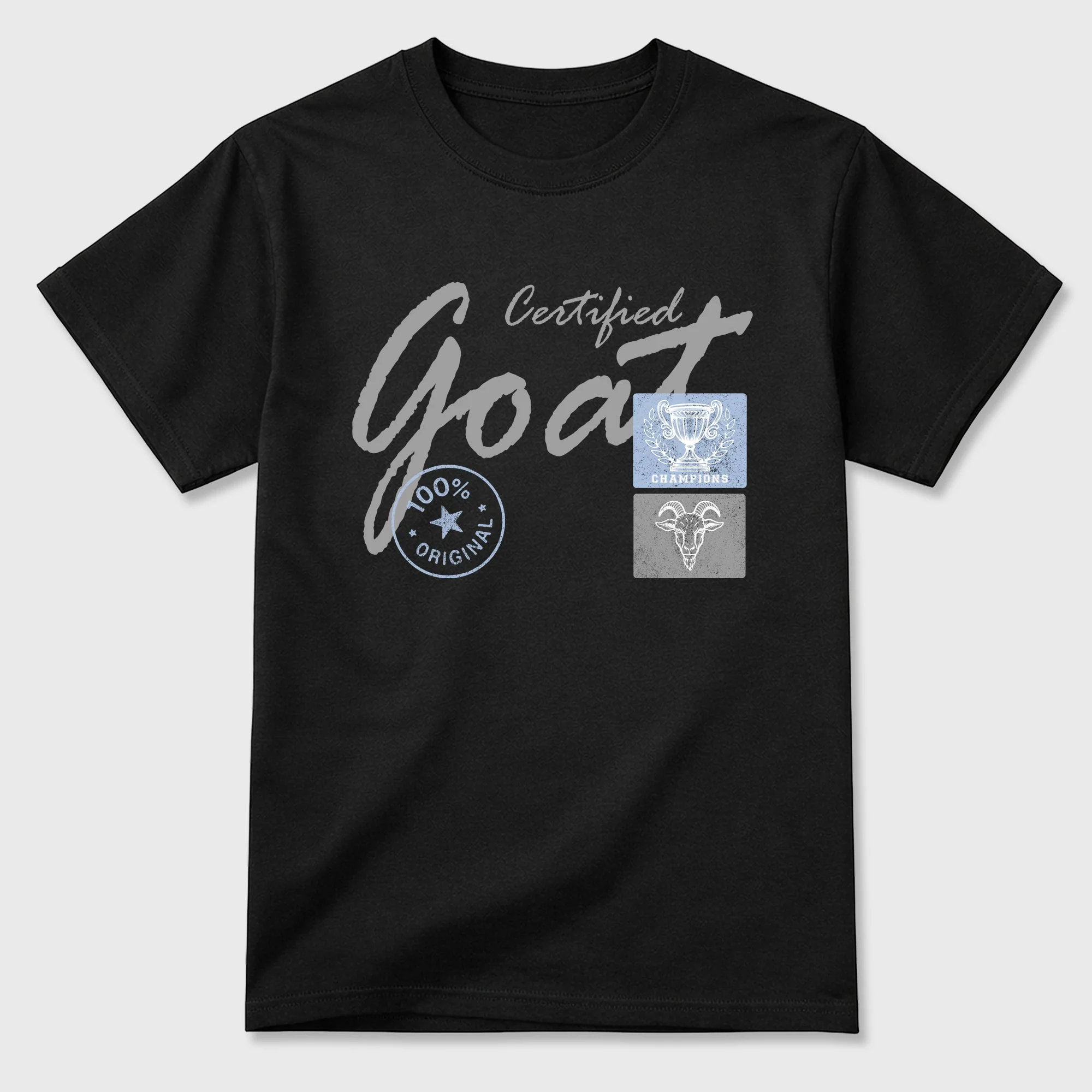 Certified Goat TEEWAVO Sneaker Tees - Air Jordan 5 Wolf Grey