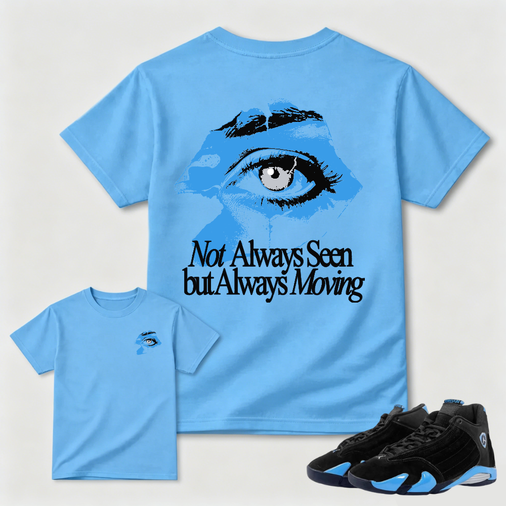 Steady Gaze Black/Blue AJ14 Matching Shirt