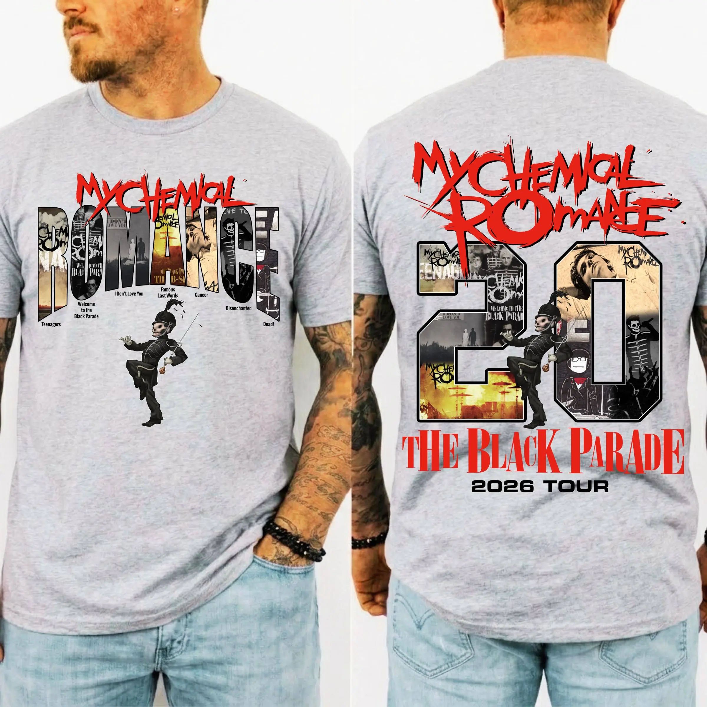 MCR Retro Rock Band Graphic Tee