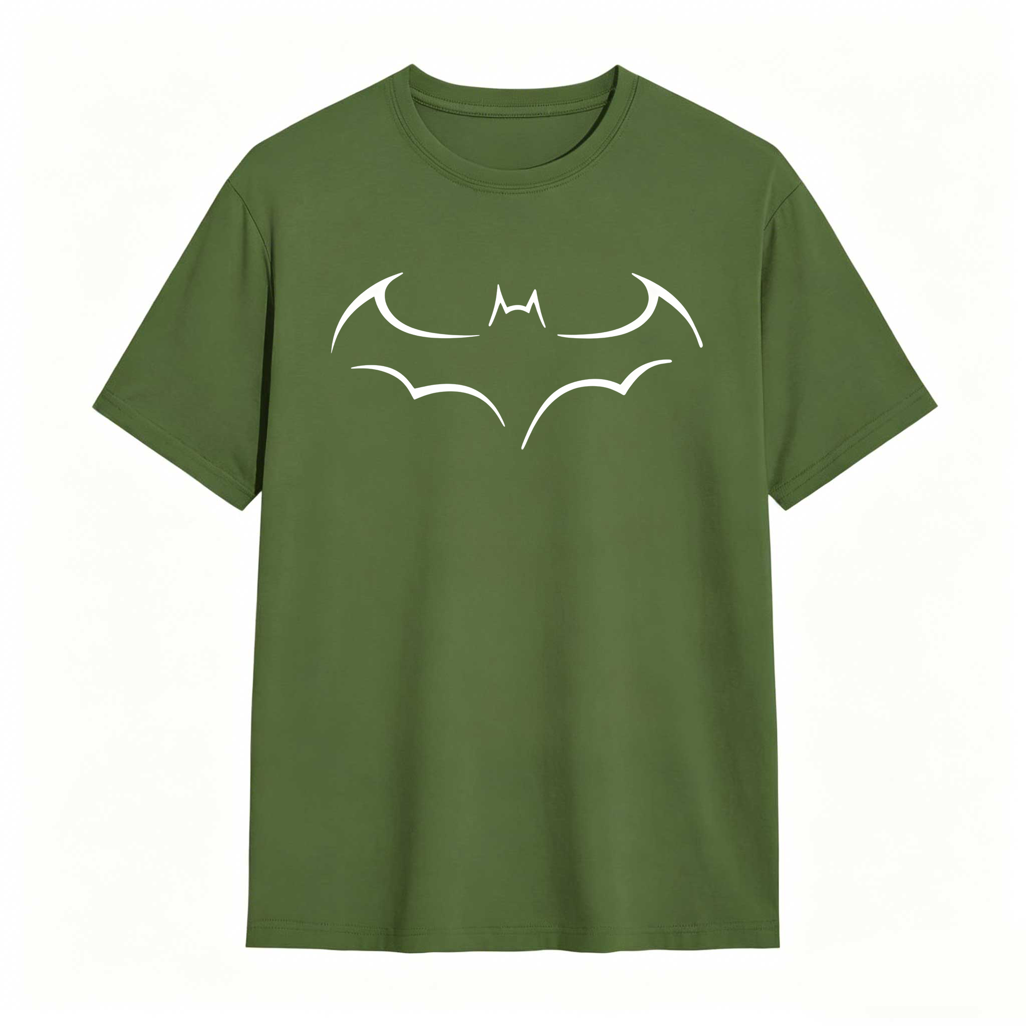 Fashion bat print Unisex sleeve T-shirt