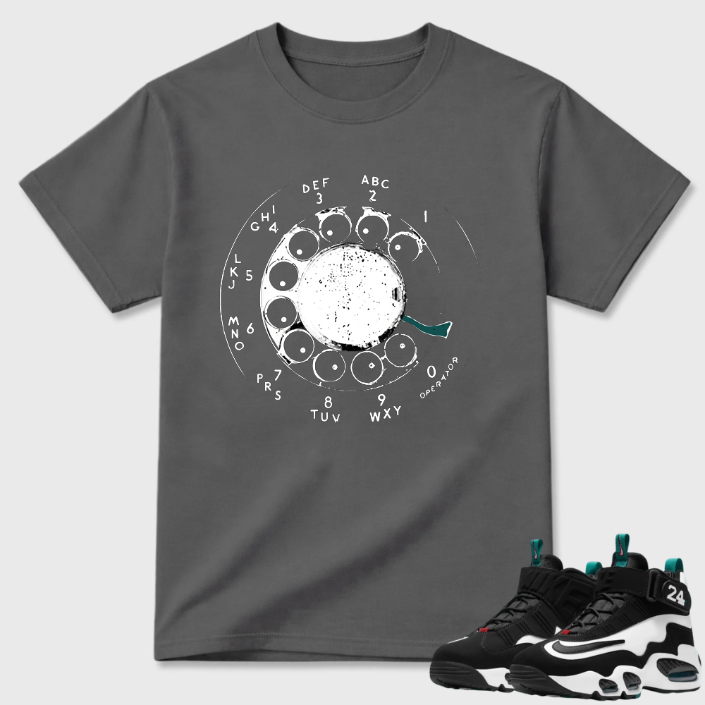 Rotary Phone Dial Graphic Air Griffey Max 1 Minimal Tee