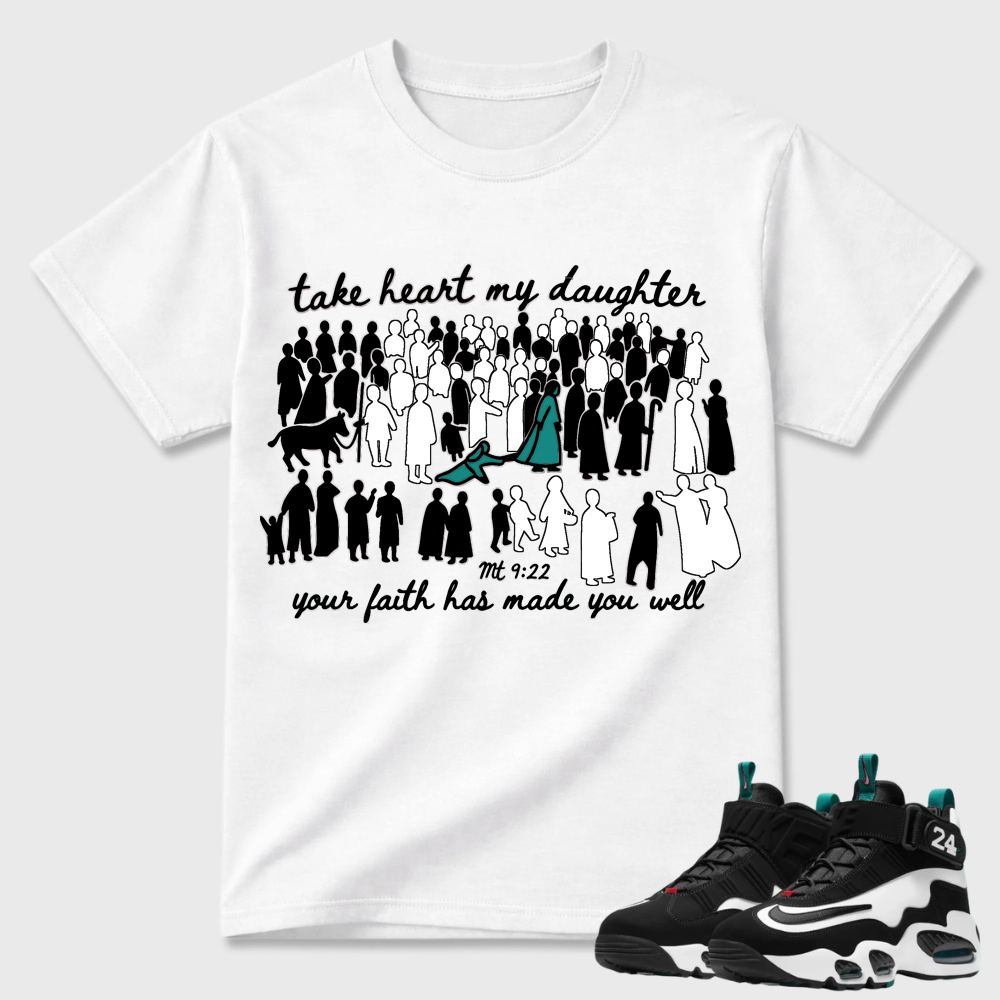 Take Heart My Daughter Religious Air Griffey Max 1 Statement Tee