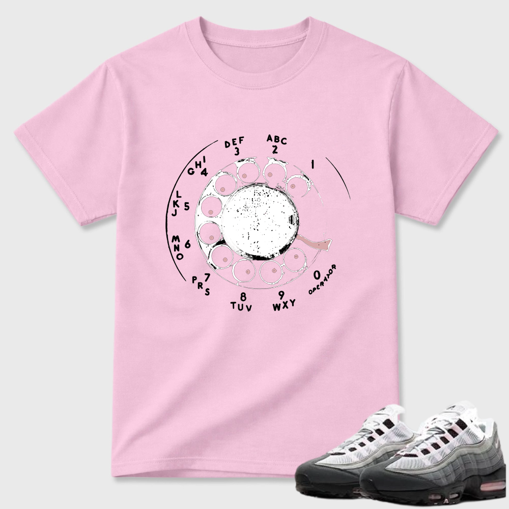 Rotary Phone Dial Graphic Air Max 95 Minimal Tee