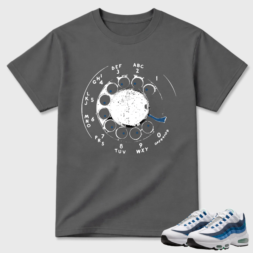 Rotary Phone Dial Graphic Air Max 95 Minimal Tee