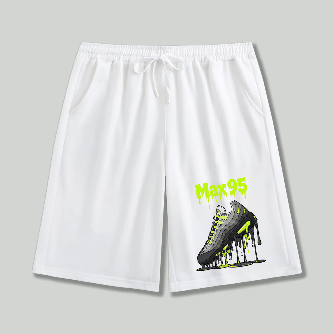 Unisex athletic shorts Max 95 Dripping Sneaker Graphic Print