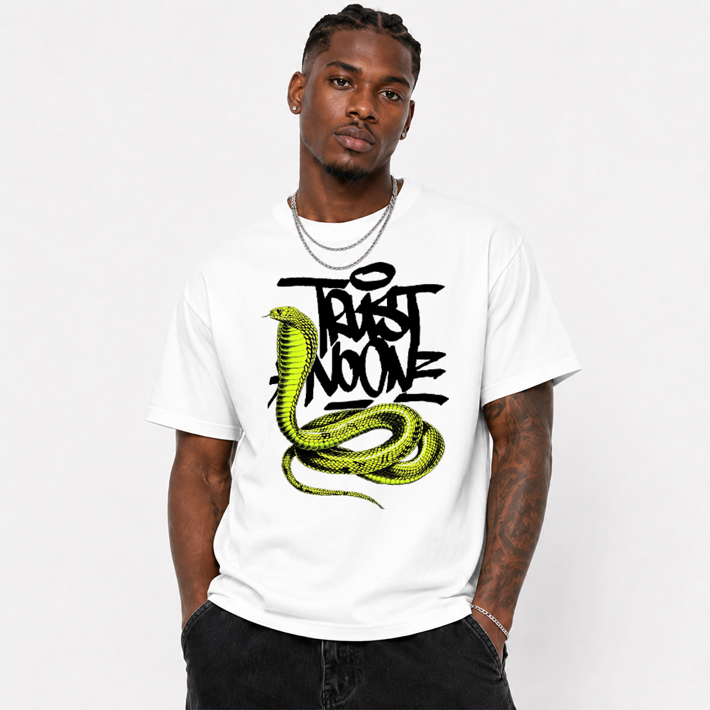 Beware Of Snakes T-shirt matched with sneakers-Air Max 95